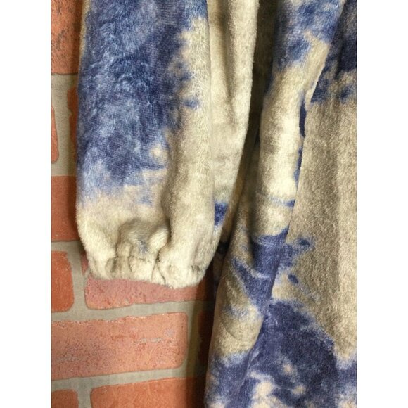 Natural Life Tie-Dye Fleece One Piece Pajamas Coveralls Loungewear Size M - Picture 2 of 6